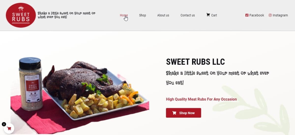 American E-commerce store that sells meat rubs