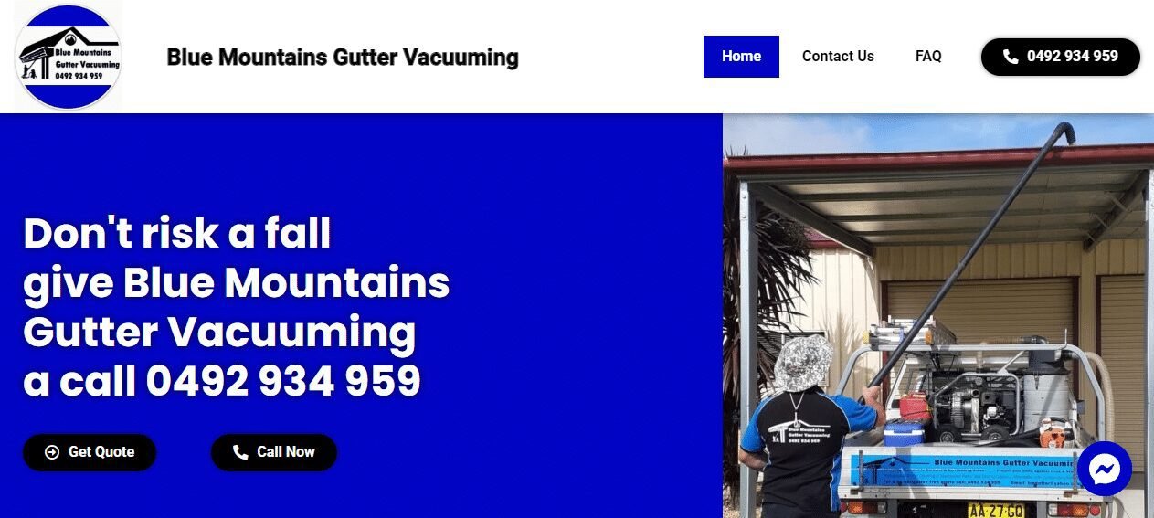 Gutter Vacuuming Service in the Blue Mountains, NSW, Australia