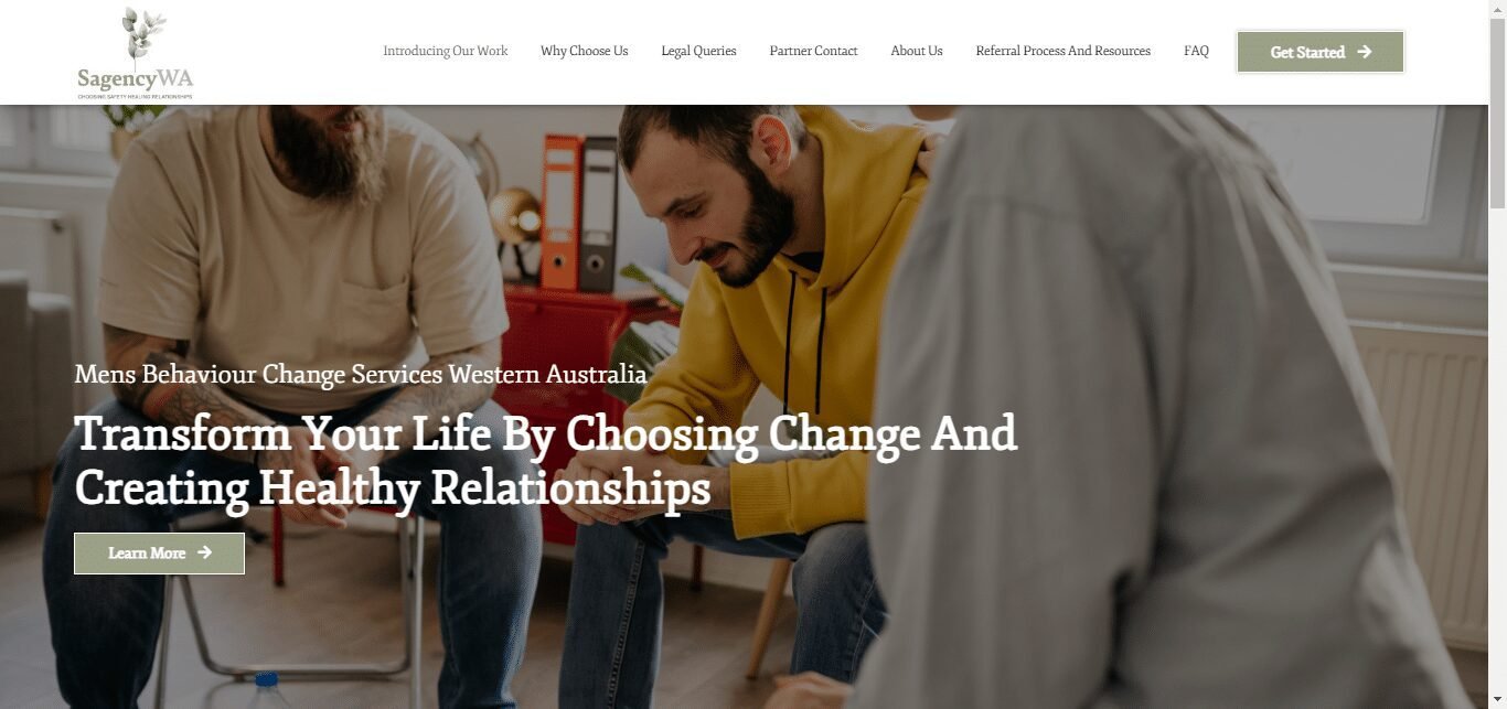 Men's Behaviour Change Services Business Based in Western Australia