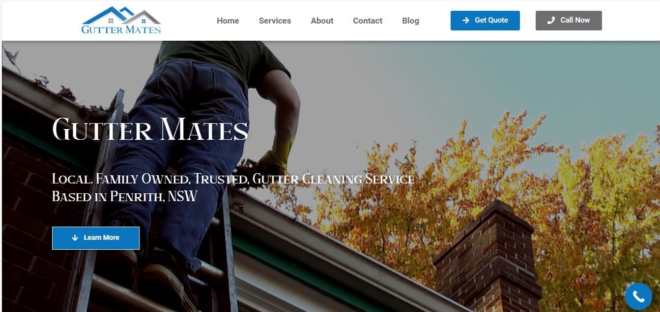 Gutter cleaning business based in Penrith, NSW, Australia