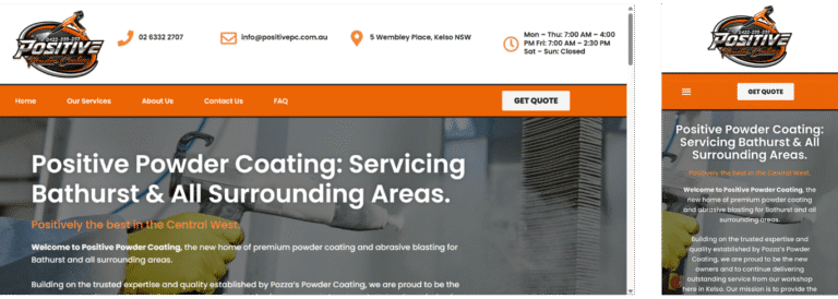 Positive Powder Coating Bathurst