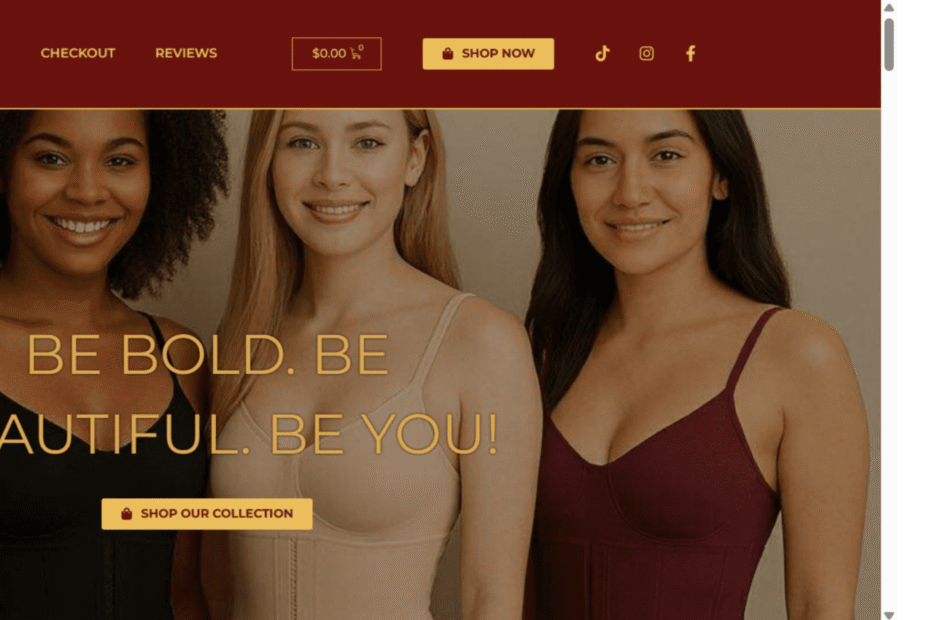 Elegance Collection ecommerce website project