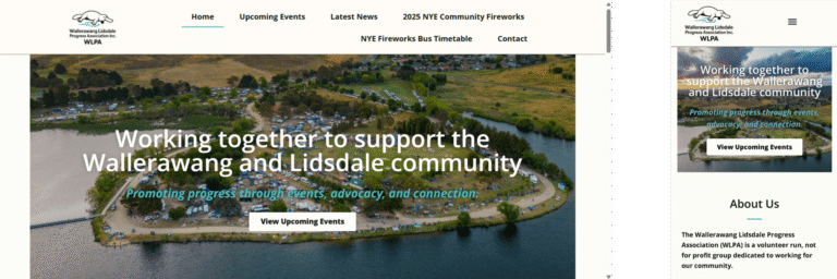 Wallerawang Lidsdale Progress Association website project