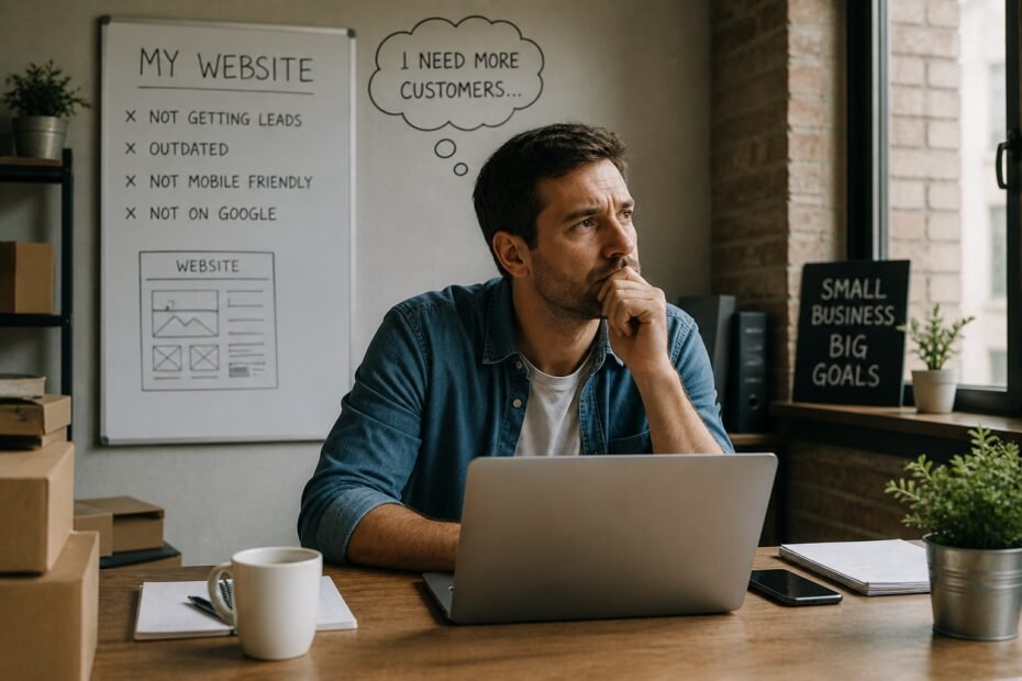 Contemplating business growth in a home office