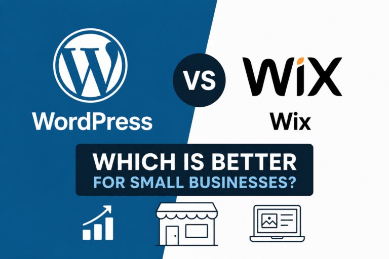 WordPress vs Wix for Small Businesses – Which Is Better in 2026?