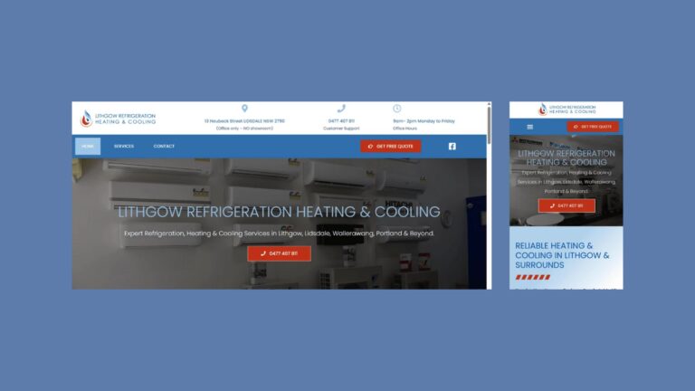 Building a Professional Online Presence for a Local Heating & Cooling Business