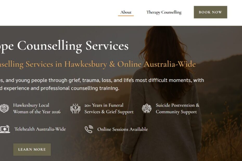 Restoring Hope Counselling Services responsive website