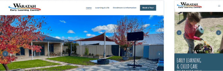Waratah Early Learning Centre website project